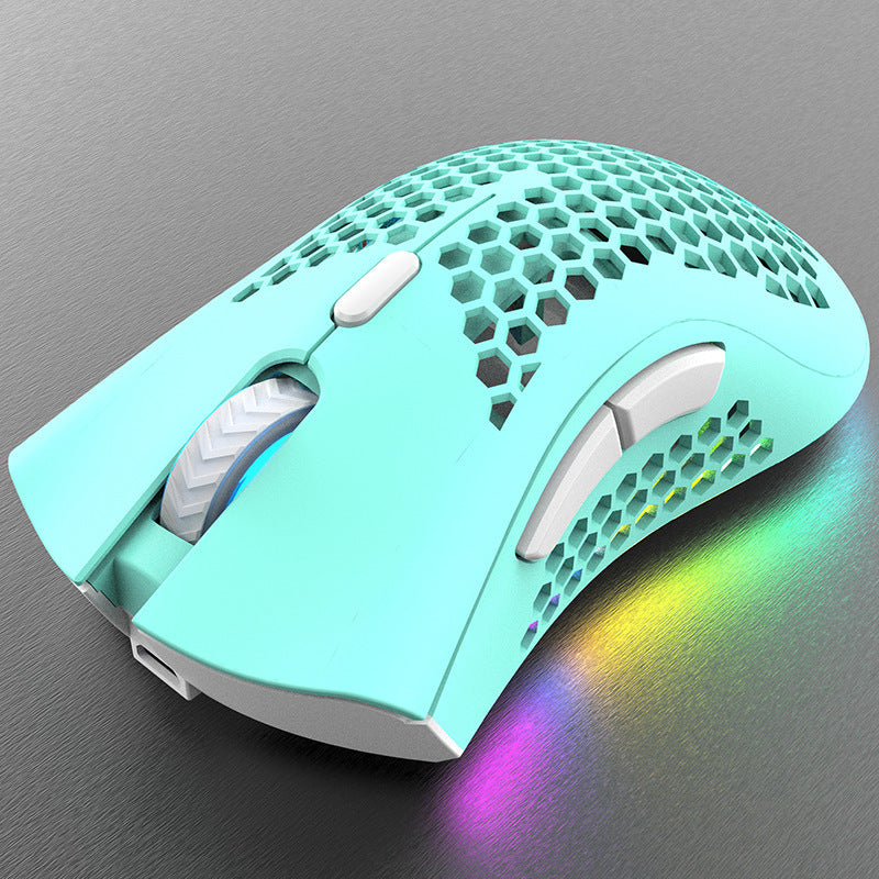 Rechargeable Wireless Gaming Mouse with LED Light