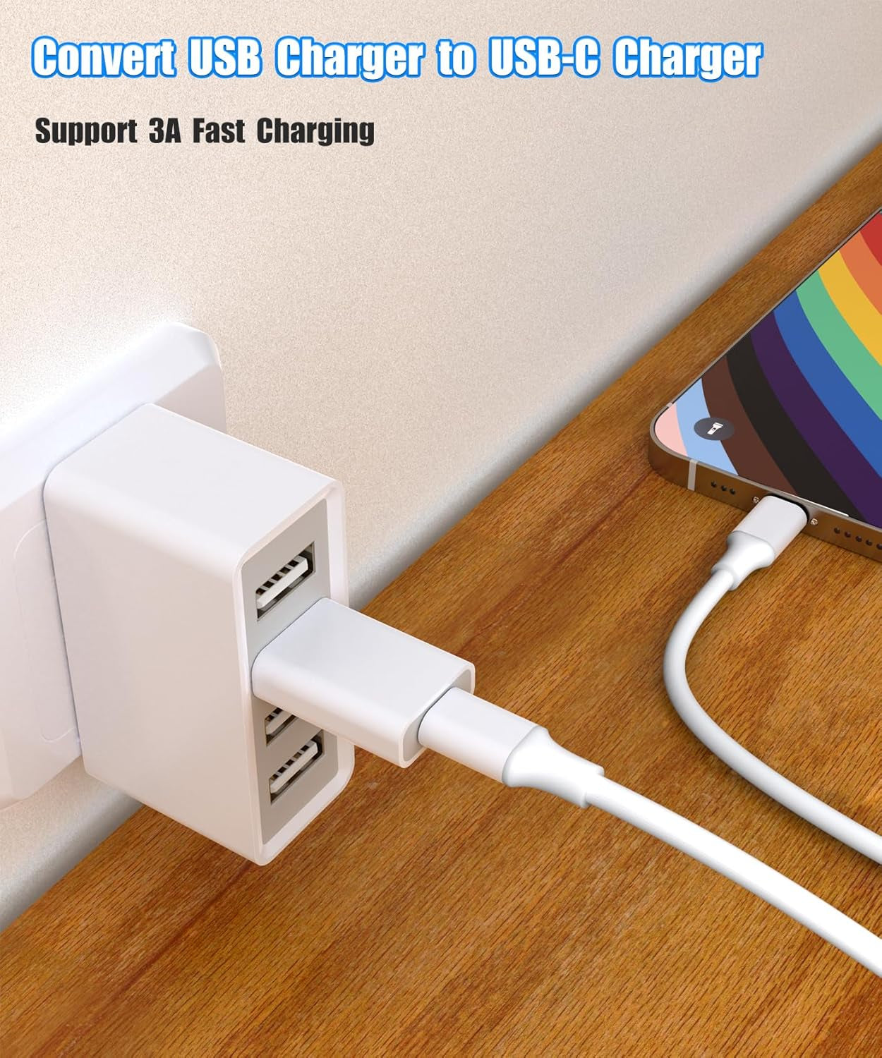 USB-C Female to USB-A Male Adapter for Iphone Air 17 Pro Max 16 15 14 13 12,USB to USB-C Converter for Car Support Carplay,Apple Watch, Ipad,Galaxy S25 -S20,Google Pixel 9 8 7 6