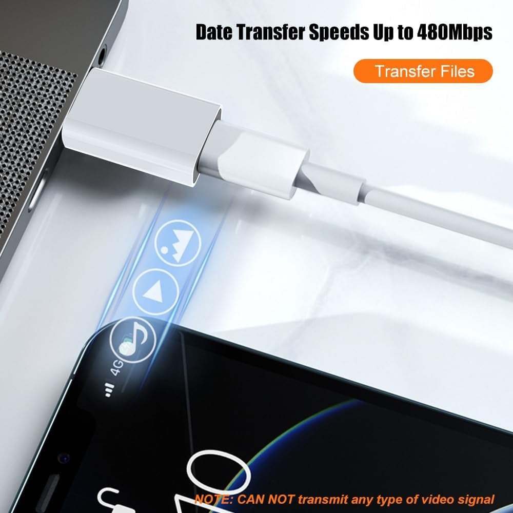 USB-C Female to USB-A Male Adapter for Iphone Air 17 Pro Max 16 15 14 13 12,USB to USB-C Converter for Car Support Carplay,Apple Watch, Ipad,Galaxy S25 -S20,Google Pixel 9 8 7 6