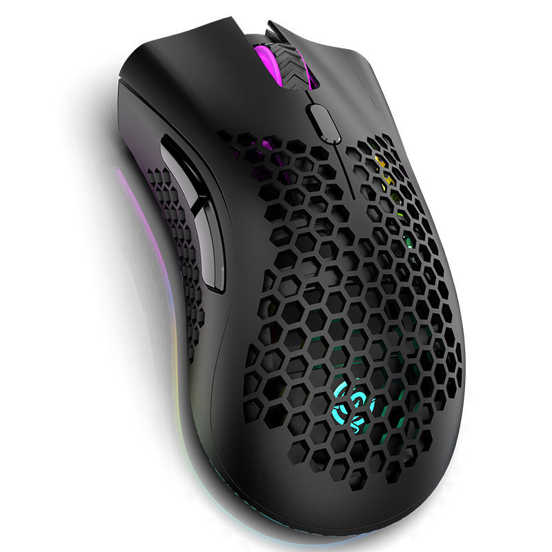 Rechargeable Wireless Gaming Mouse with LED Light