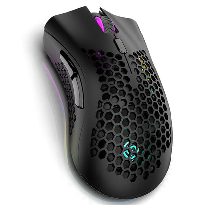 Rechargeable Wireless Gaming Mouse with LED Light